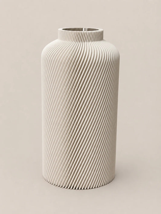 Silo Vase in White