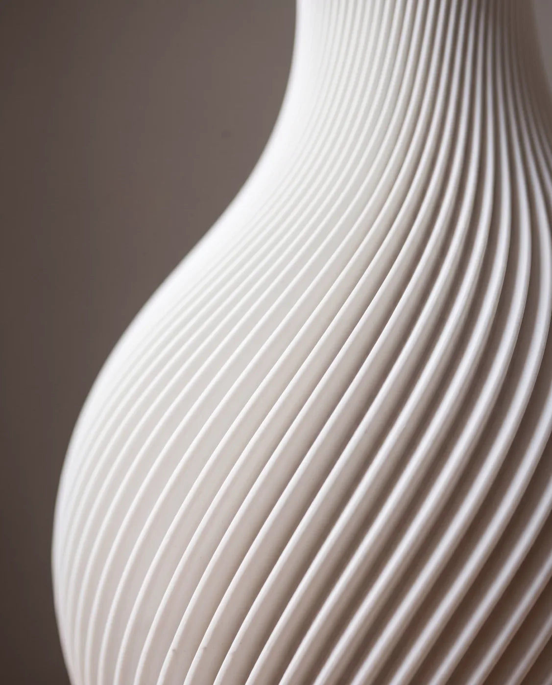 Close-up of the white ORB spiral rib texture